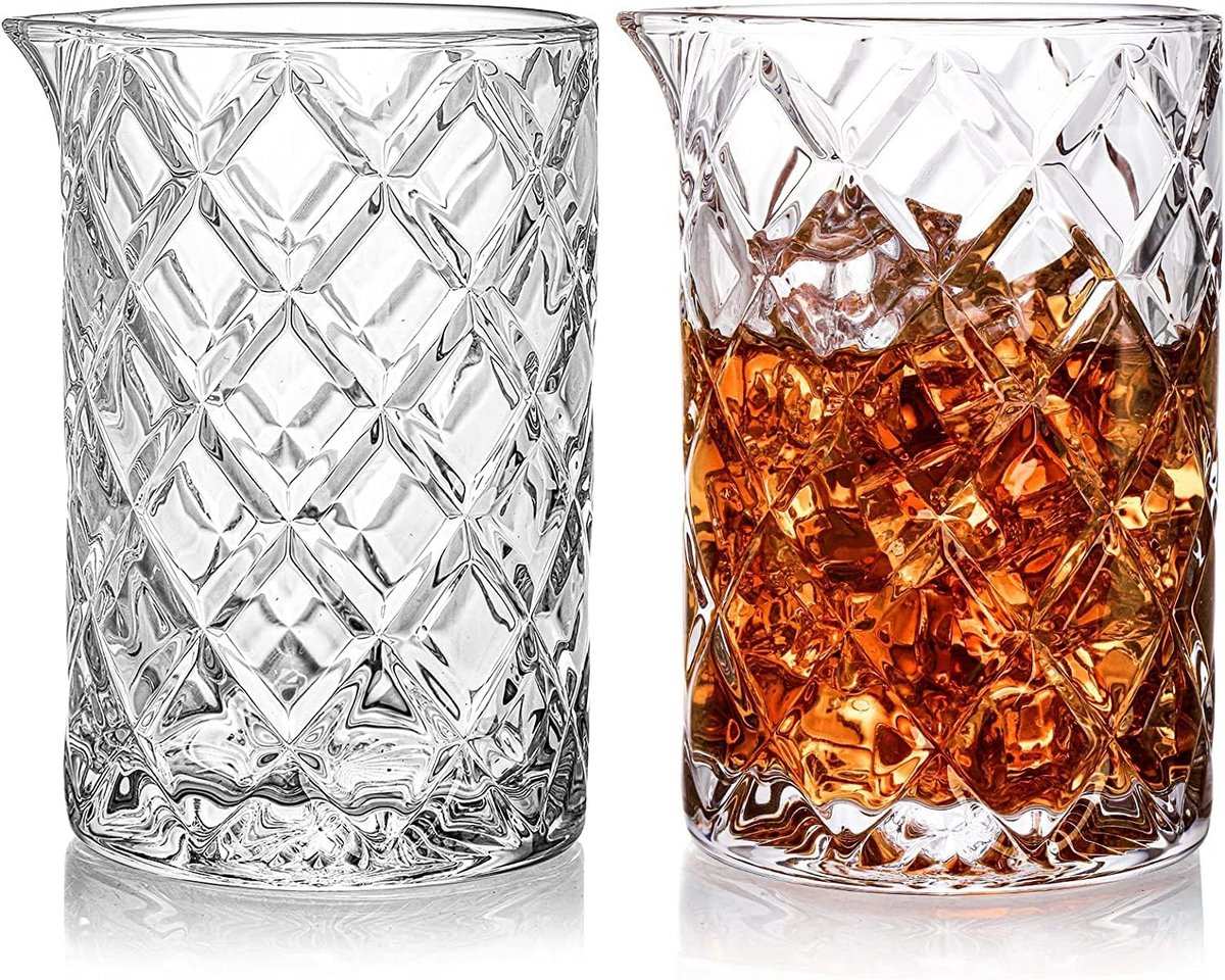 2-Pack Cocktail Mengglas Set van 700ml - Loodvrij Kristalglas