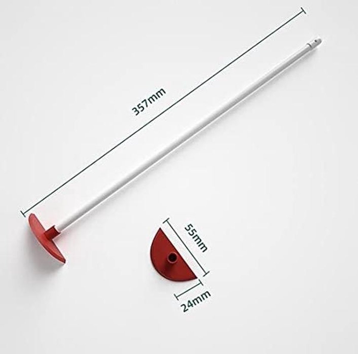 Lange Flexibele Siliconen Spatel (2 Stuks) - Ideaal voor Potten, Flessen en Pannen