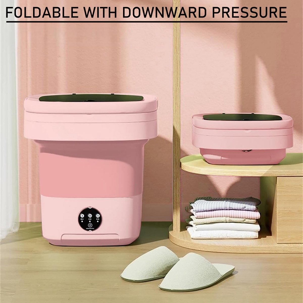 Opvouwbare Mini Wasmachine 11L - Draagbaar & Compact voor Appartementen