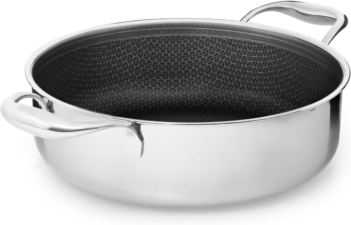Stoofpan 24 cm 3L met Anti-aanbaklaag Geschikt voor Inductie en Oven