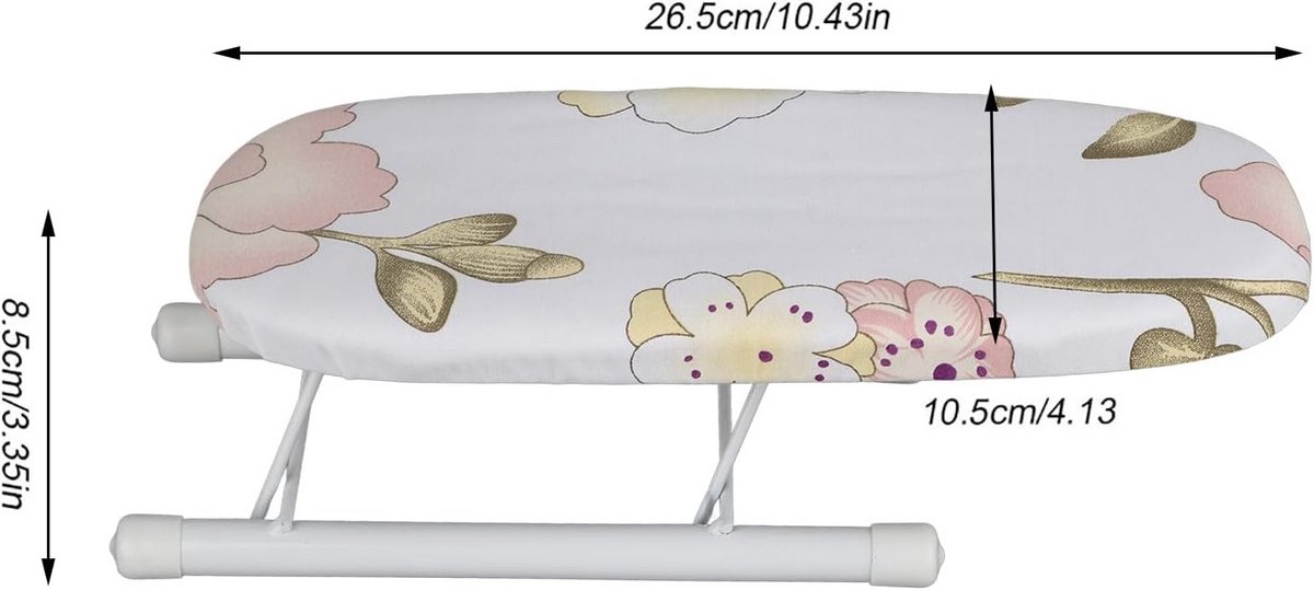 Opvouwbaar Mini Strijkplankje voor Mouwen en Kragen - Compact Reismodel