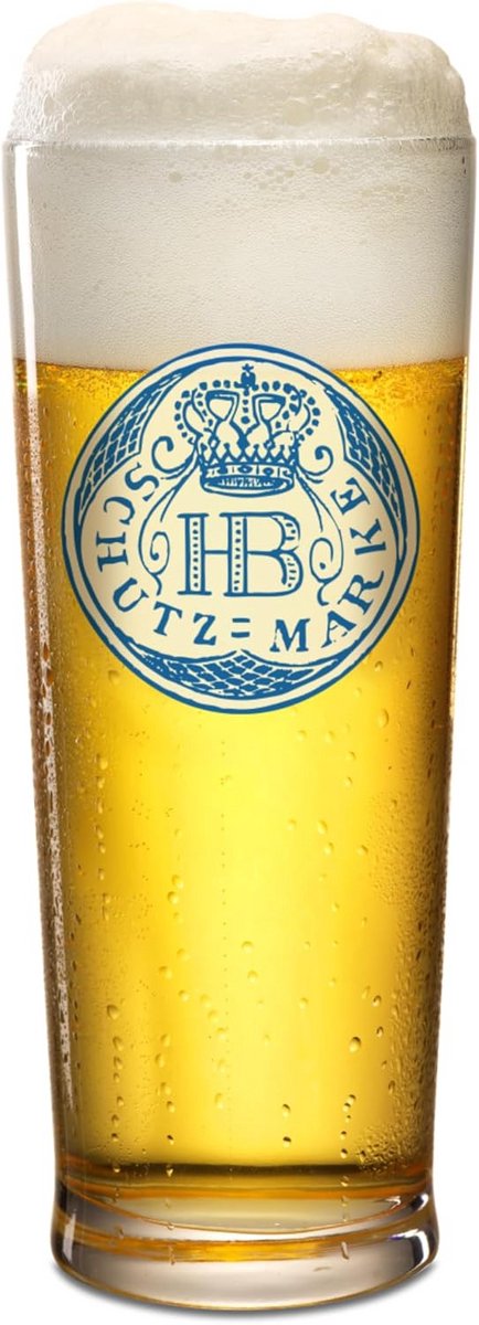 Originele Bierpul 0,5 Liter - Steengoed Bierglas met Traditioneel Bierhuis Logo