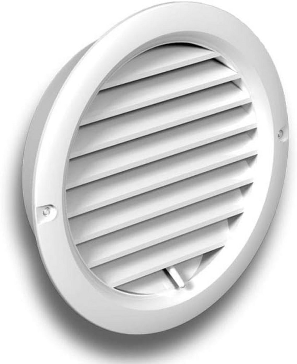 Afsluitbaar Ventilatierooster Rond met Flens Ø 125mm