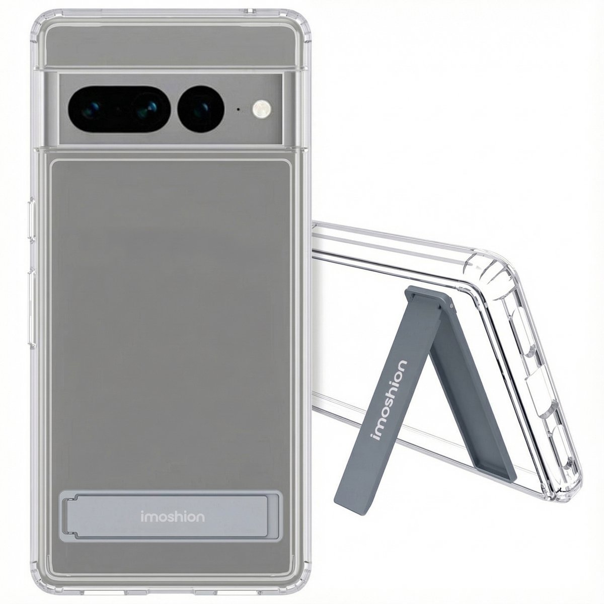 imoshion Hoesje - Geschikt voor Google Pixel 7 Pro - Stand Backcover - Transparant
