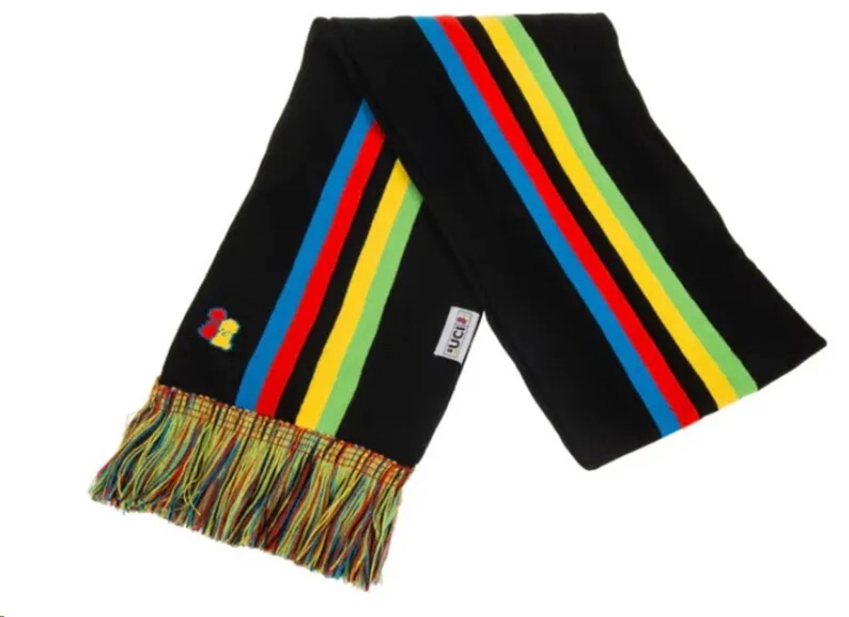 Big Bobble Hats UCI Rainbow Scarf Zwart