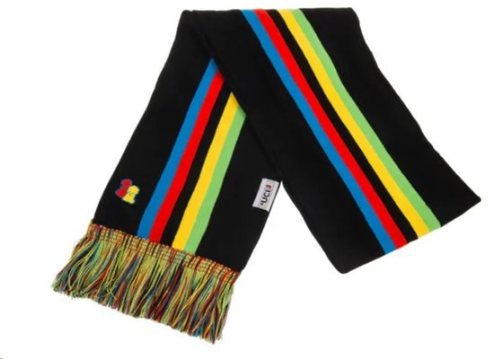Big Bobble Hats UCI Black Rainbow Scarf