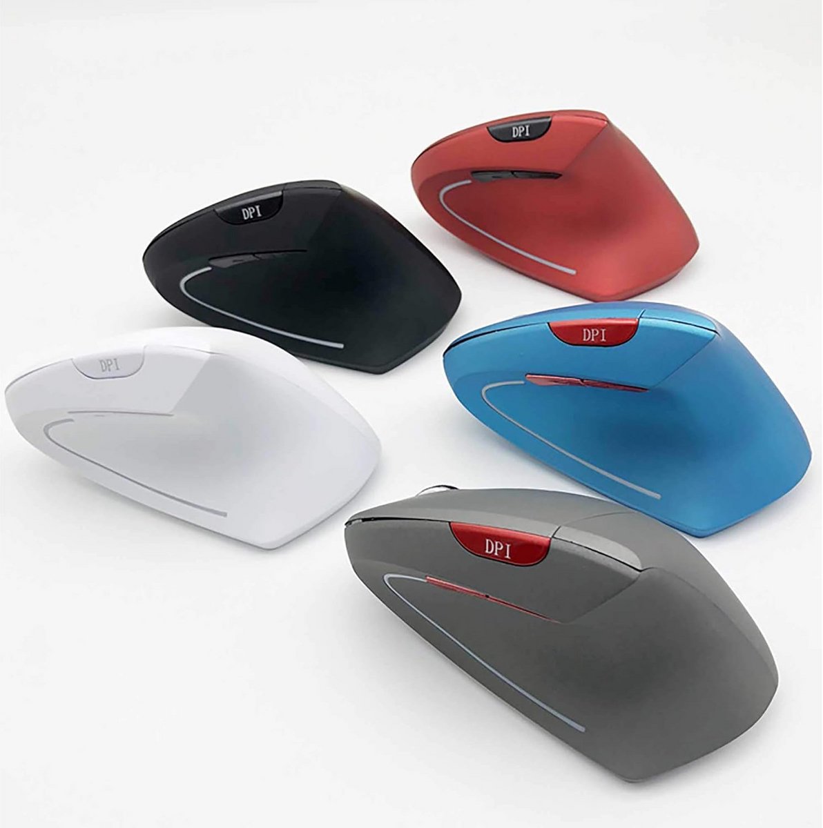Verticale ergonomische draadloze computermuis met hoge precisie