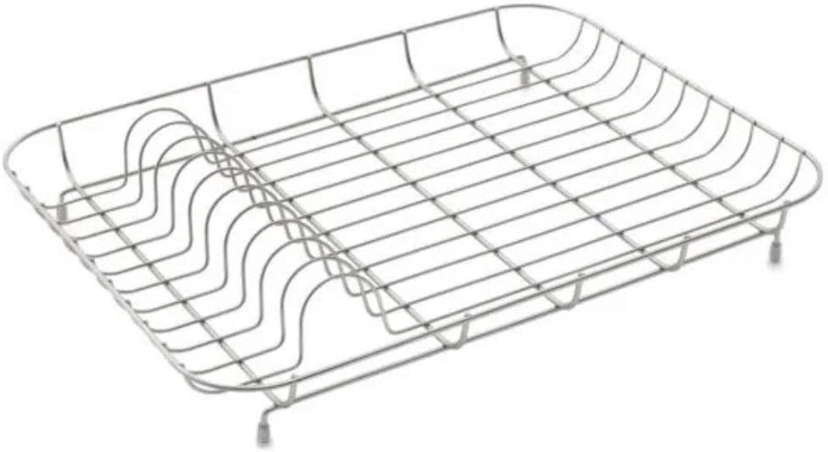 RVS Afdruiprek voor Borden en Servies - Compact Keukenhulp