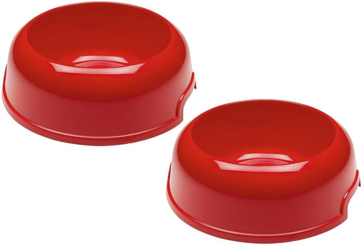 Voerbak voor Honden - Stevige Eetbak voor Dieren - Rood