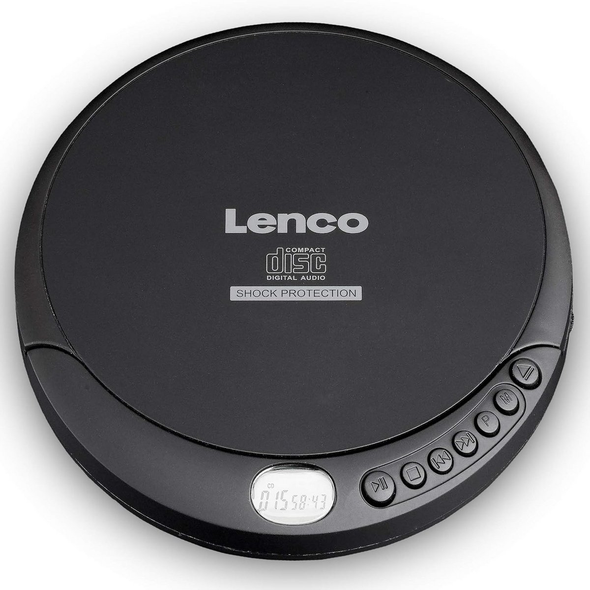 Draagbare CD Speler met LCD Display, Inclusief Koptelefoon en USB Opladen