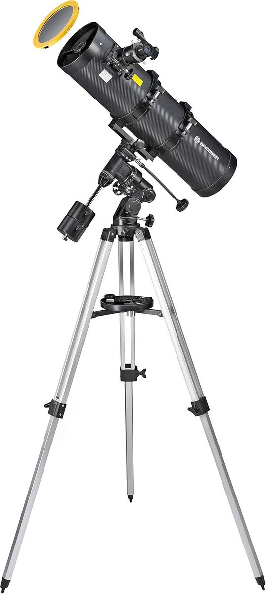 Krachtige Spiegeltelescoop met Zonnefilter en Smartphone Adapter