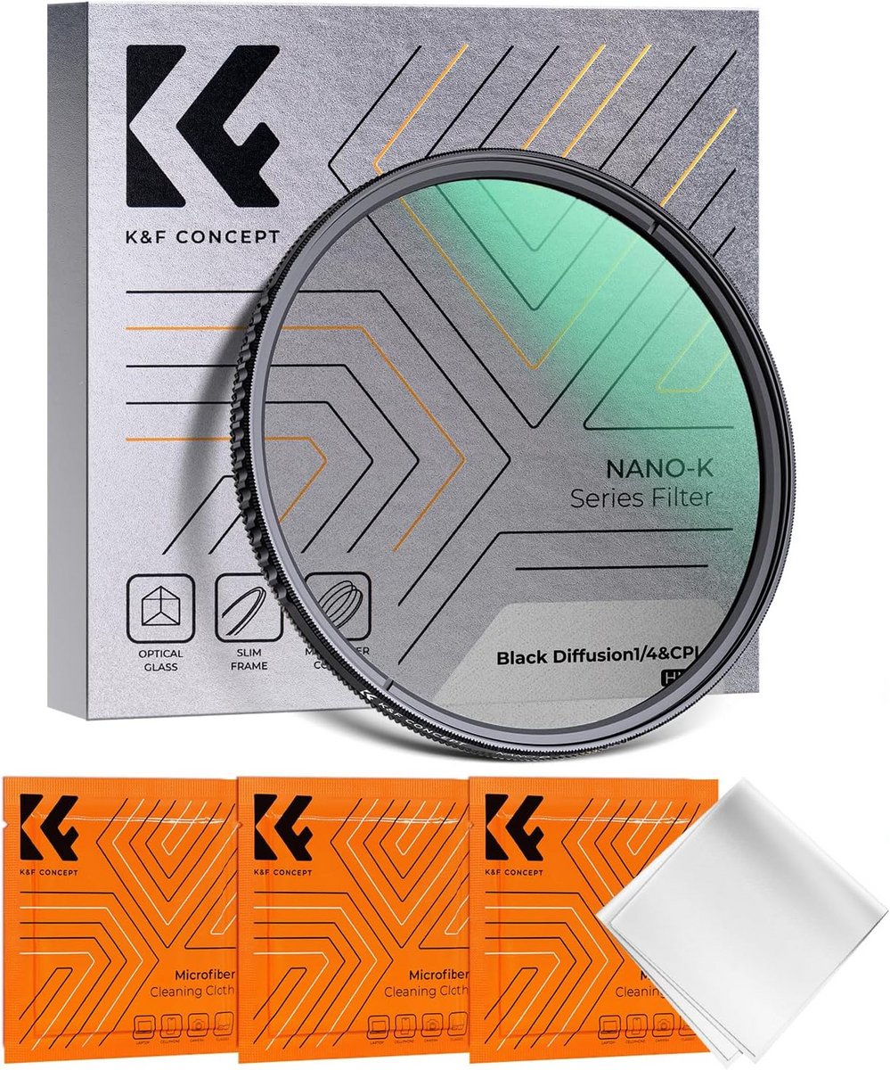 2-in-1 Zwart Mist (Black Mist 1/4) & Polarisatiefilter (CPL) voor Camera - Optisch Glas