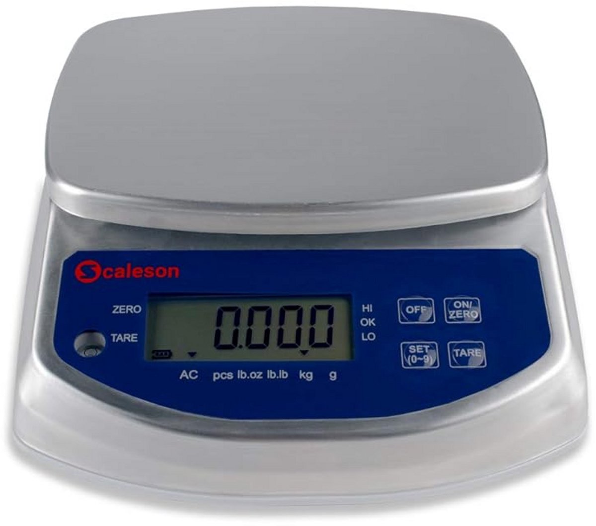 RVS Tafelweegschaal IP68 Waterdicht - Max 6kg nauwkeurig met Stukstuks telling