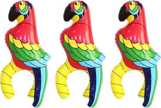 3 Opblaasbare Papegaai Kostuum Accessoires: Leuk voor Feest, Strand en Feestdecoratie