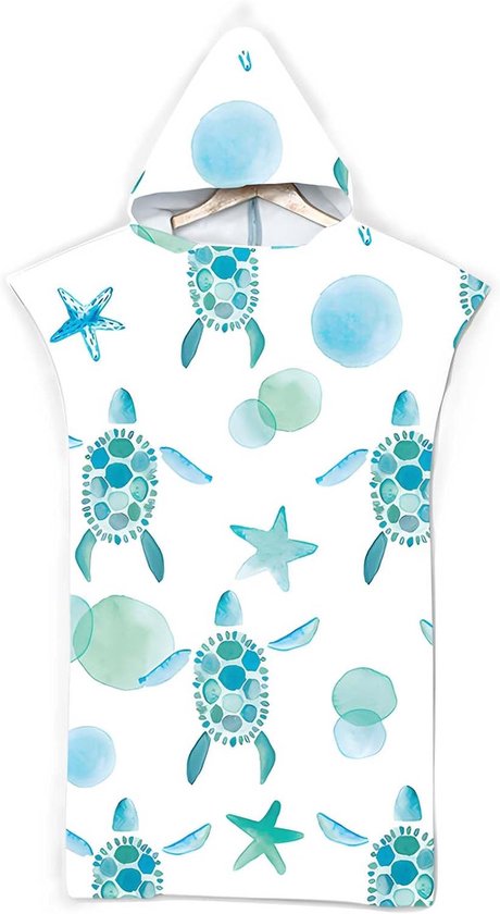 Surwin Badponcho Met Capuchon – Microvezel, Snel Droog, 70x110 Cm, Ideaal Voor Strand & Surfen
