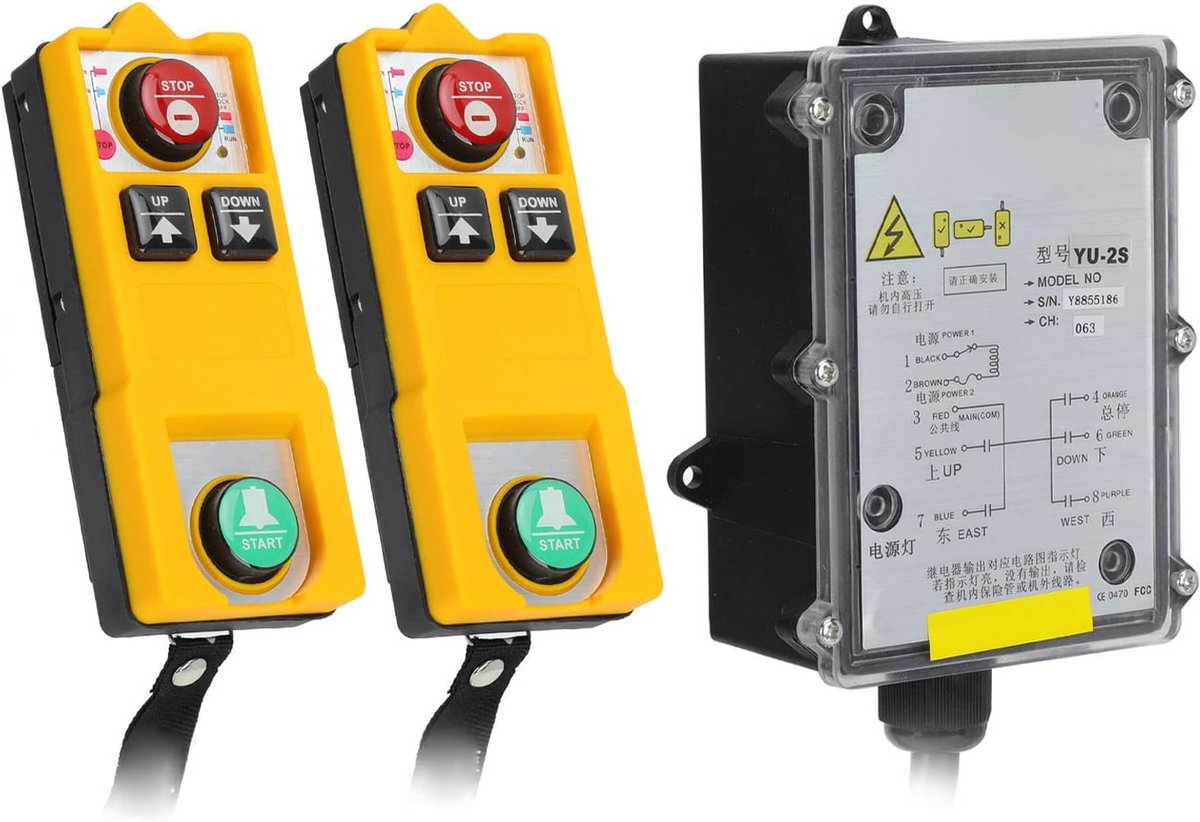 Draadloze Afstandsbediening voor Kraan en Takel - Waterdicht IP68 & 100m Bereik