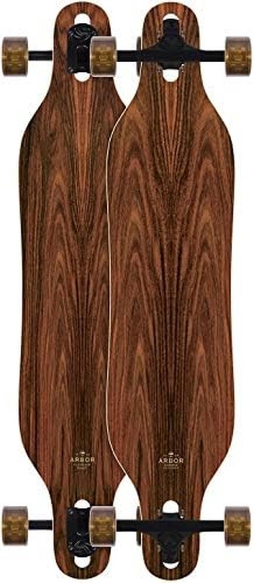 Compleet Longboard 102 cm Cruisen & Carven Houten Skateboard Bruin