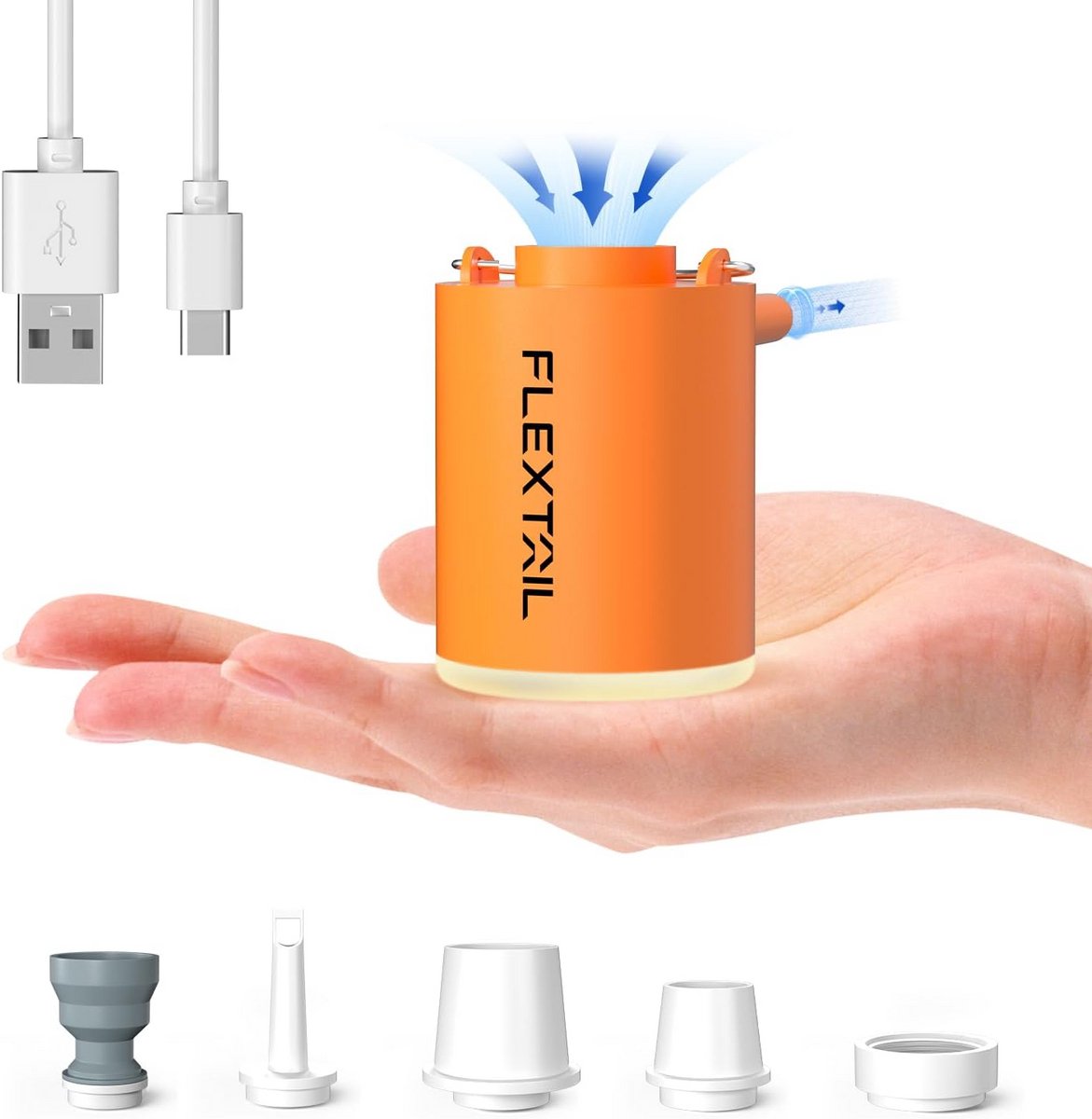 Oplaadbare Elektrische Luchtpomp 4kPa - Minipomp voor Luchtbed, Camping en Zwembadspeelgoed