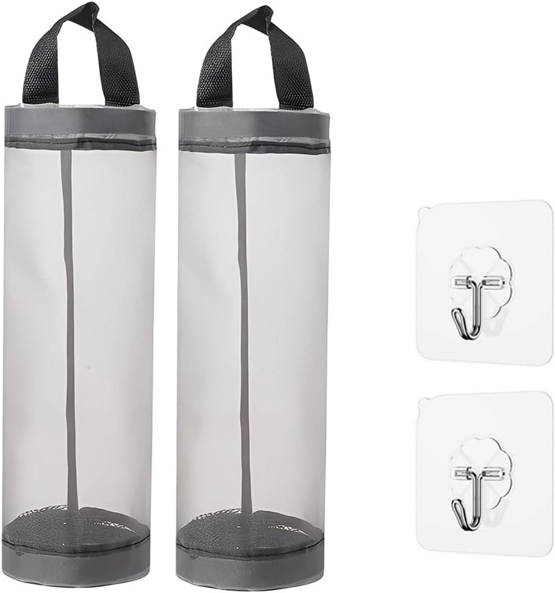 2x Ophangbare Afvalzakhouder Kunststof voor Keuken, Badkamer & Meer - Grote Capaciteit