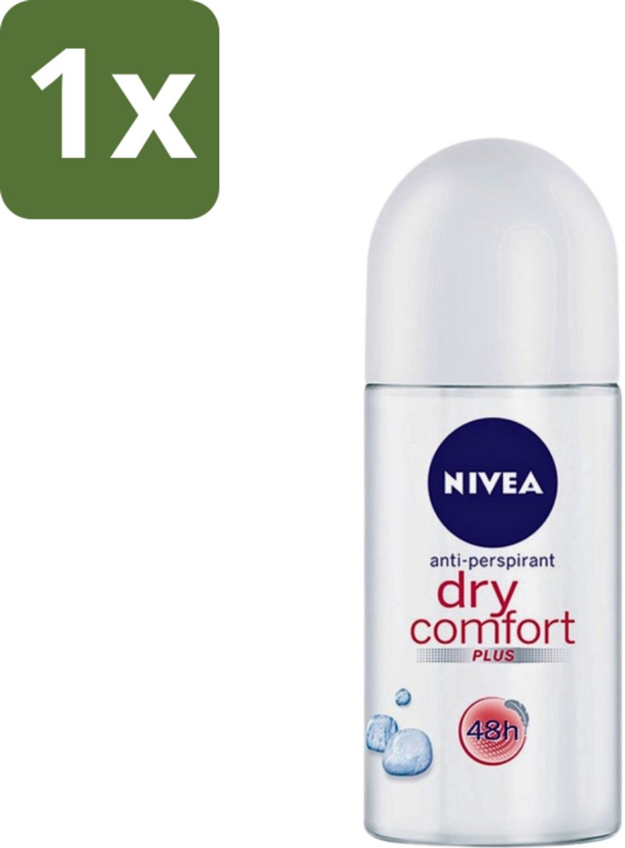 1 x Nivea - Deodorant - Roller - Dry Comfort - 48 Uur Lang Werkend - 50 ml - NIVEA Deodorant Roller - Anti-Transpirant - 48 Uur Bescherming - Zweetbestendig - Geurloos