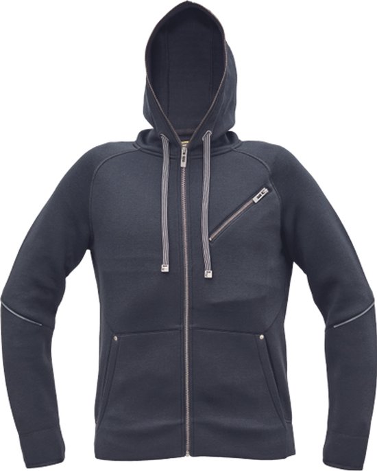 Cerva NEURUM sweatshirt met capuchon 03060130 - Zwart - L