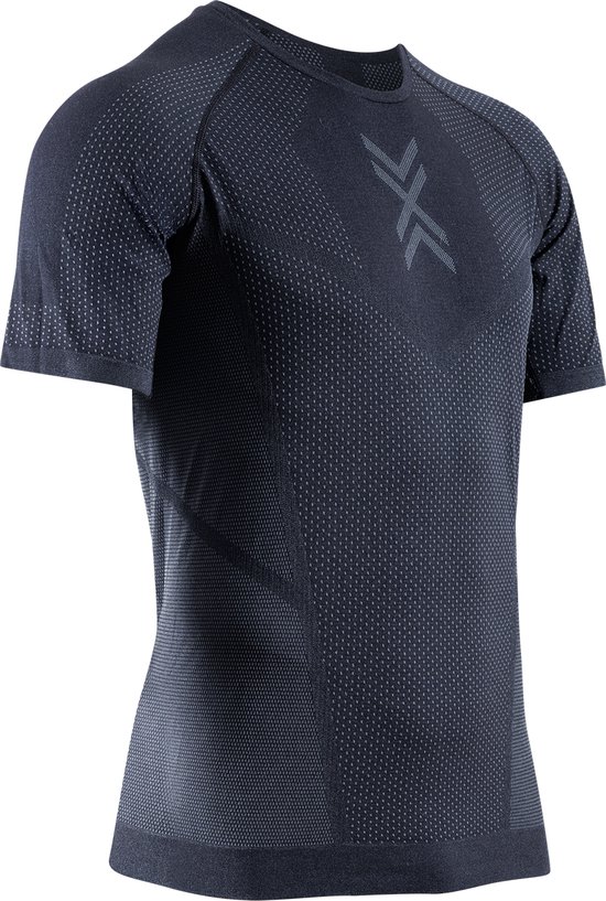 T-shirt de course X-BIONIC XCEED à manches courtes pour homme - T-shirt de running haute qualité, idéal pour l'entraînement et le jogging - Thermorégulation optimale et conception éco-responsable - Zwart/ Grijs, Taille S