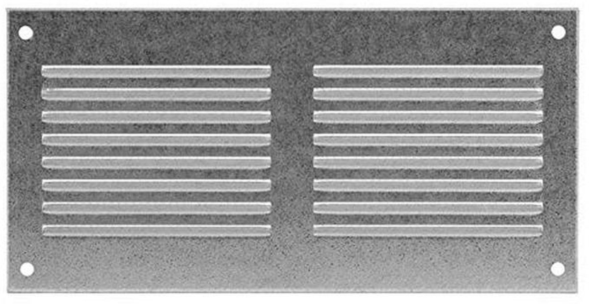 Ventilatierooster 200 mm x 100 mm - Wandrooster met Insectenbescherming - Geschikt voor Binnen en Buiten