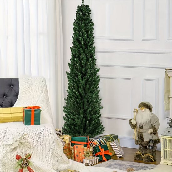 Triumph Tree Abies nordmann smalle kunstkerstboom deluxe maat in cm: 120 x 86 blauw