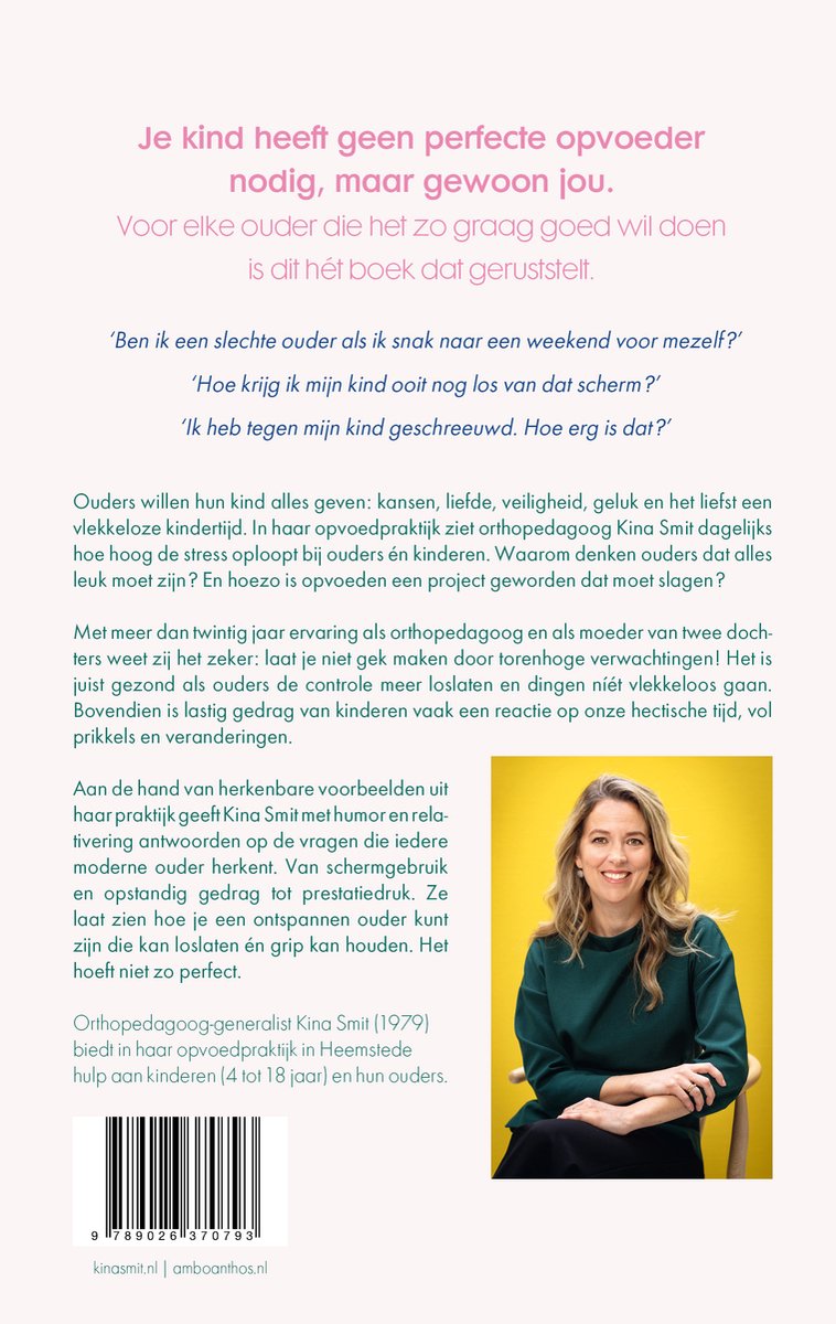 Opvoeden, het hoeft niet zo perfect - back cover