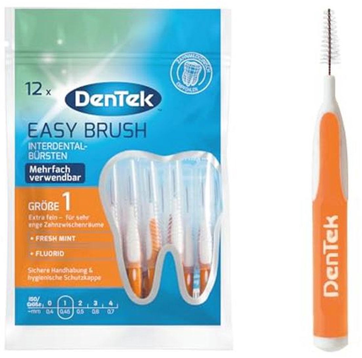 Interdentale borstels ISO 1 voor optimale mondhygiëne - 12 stuks