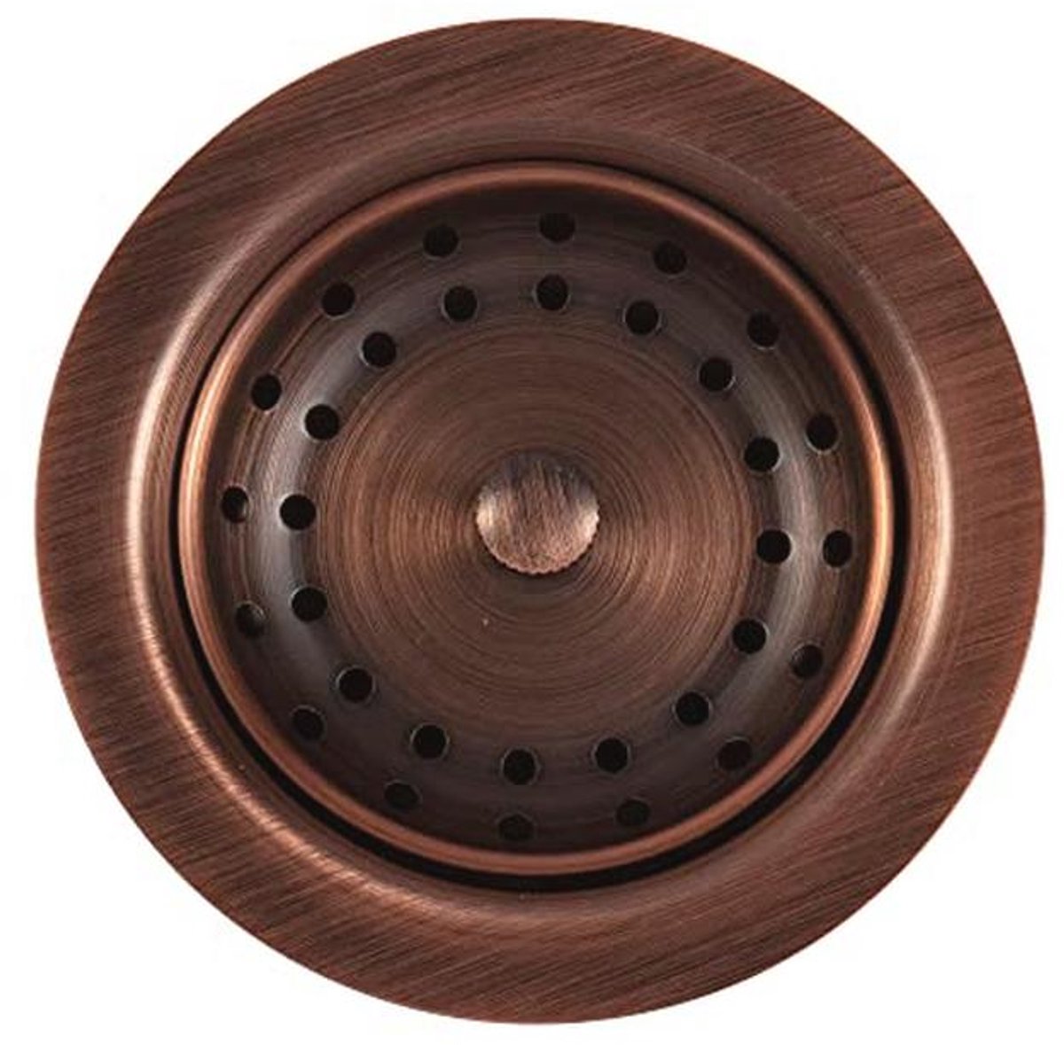 Keuken gootsteen 3,5 inch zeef met palen styled mand in antiek koper