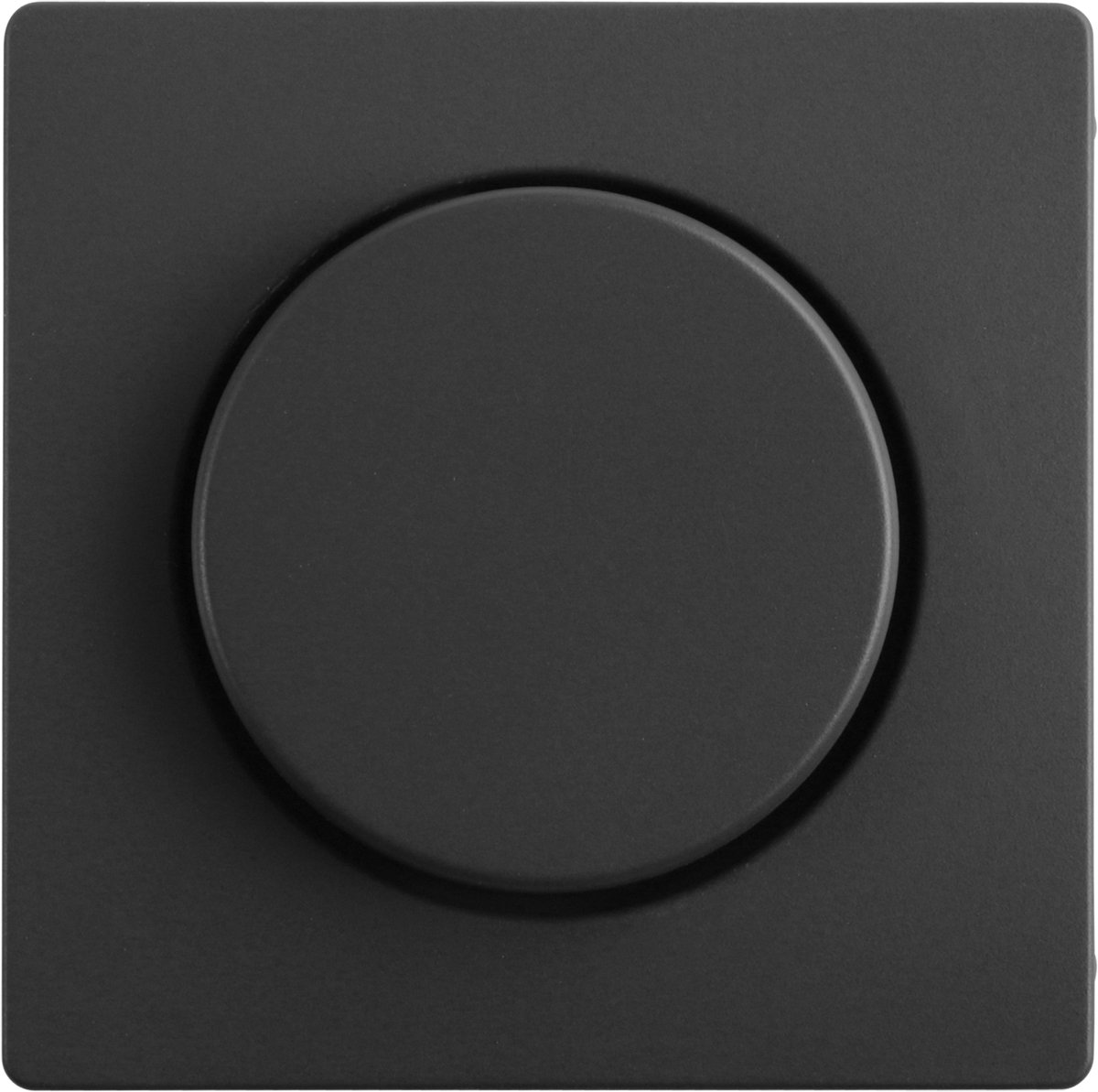 Berker Q1 centraalplaat - met knop voor dimmer - antraciet