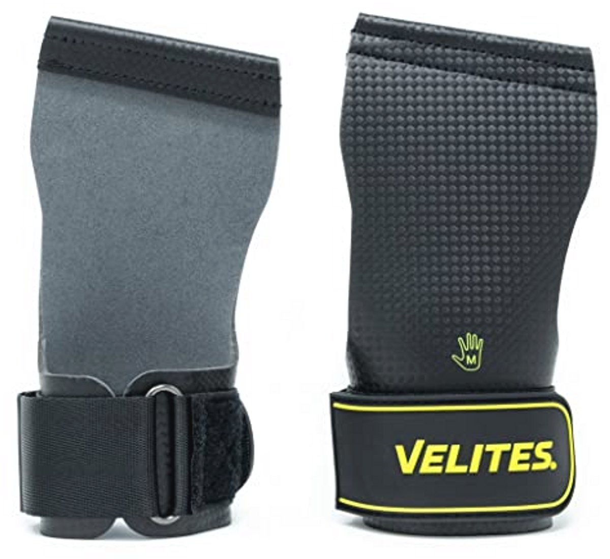 Professionele handgrepen voor atleten voor crossfit en high-intensity training, carbon handgrepen maat L