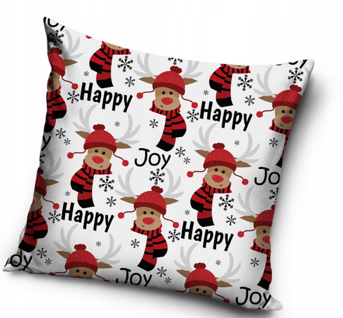 Kerst Kussenhoes 40x40 cm - Sinterklaas & Rendier Design