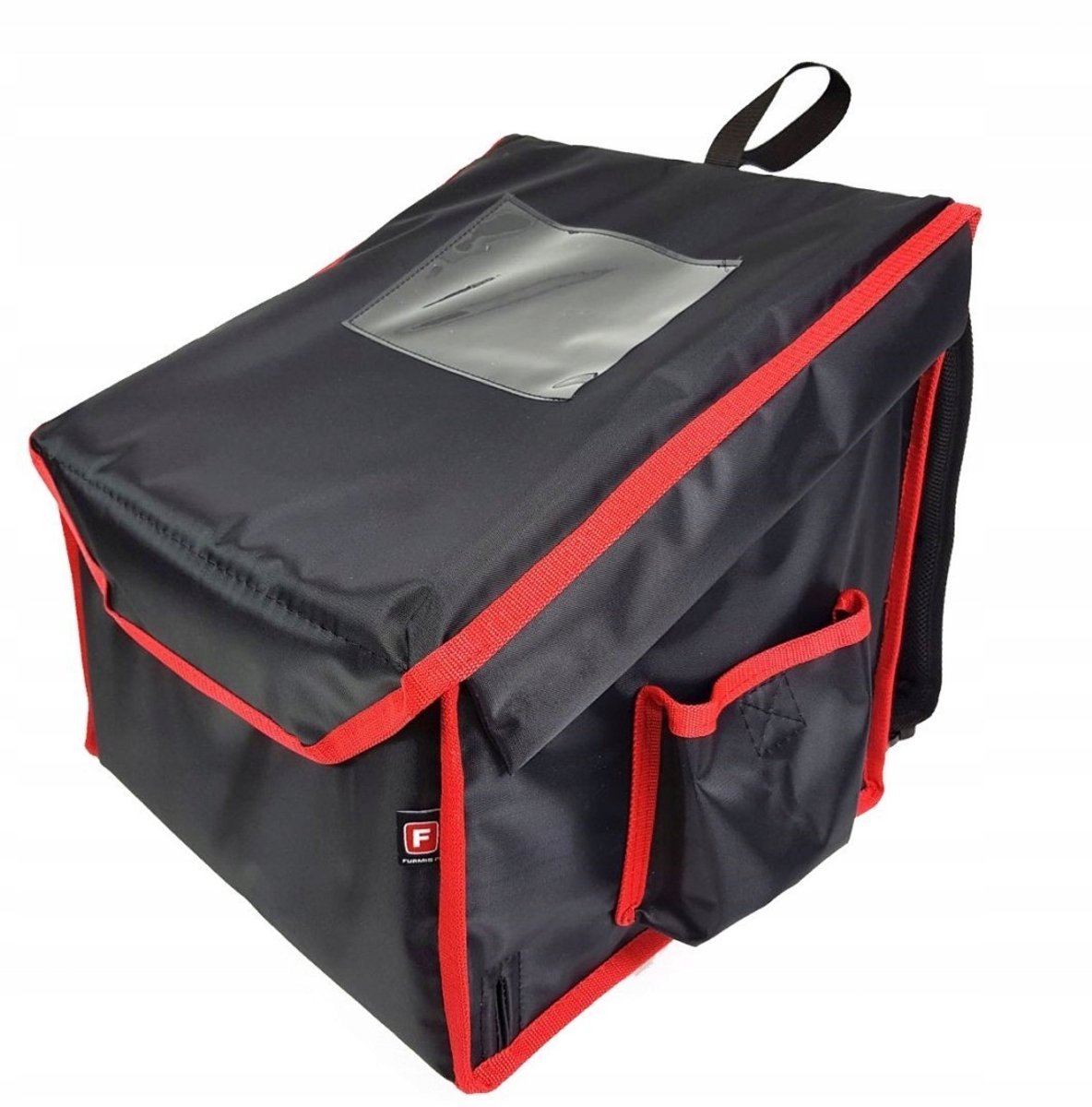 Verwarmde Pizzabezorger Rugzak 4x 45x45 Karton Zwart