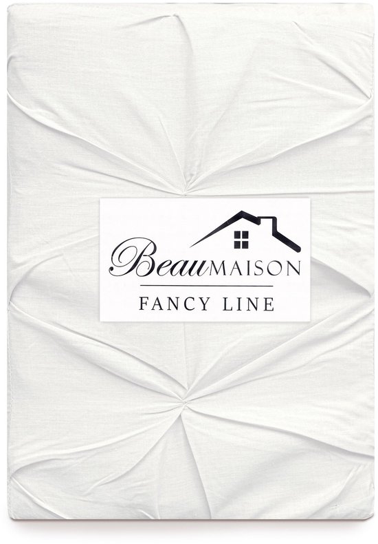 Beau Maison Dekbedovertrek Augustine Wit 140x200/220 cm + 1 kussensloop van Beau Maison — afbeelding 5