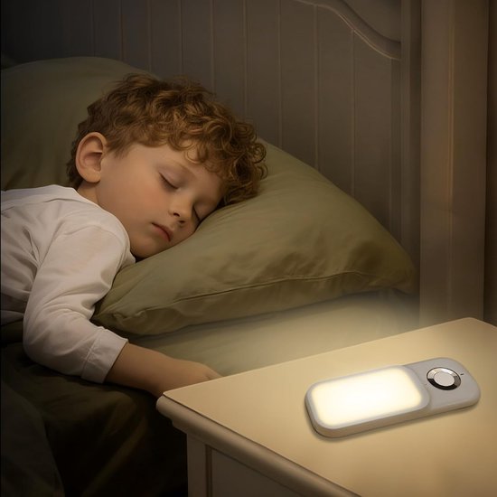 Bewegingssensor nachtlamp met zaklamp, nachtlamp met bewegingssensor van twilight to dawn in de muur, zacht warm wit, instelbare helderheid, ideaal voor in de slaapkamer, trap, gang van LOFTer — afbeelding 5