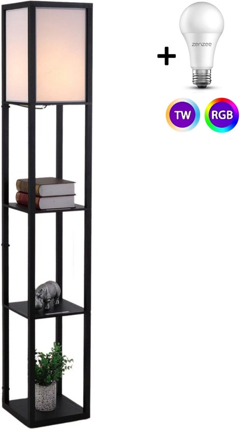 Vloerlamp - Staande lamp - Stalamp - Met opbergruimte