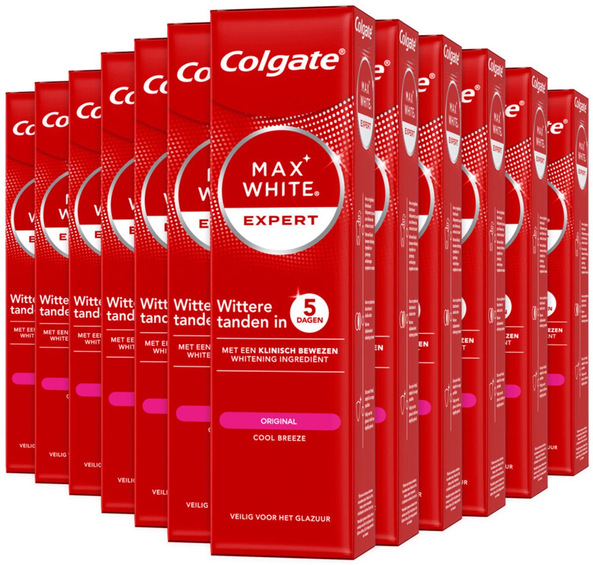 Colgate Tandpasta Max White Expert Original - 12 x 75 ml - Voordeelverpakking