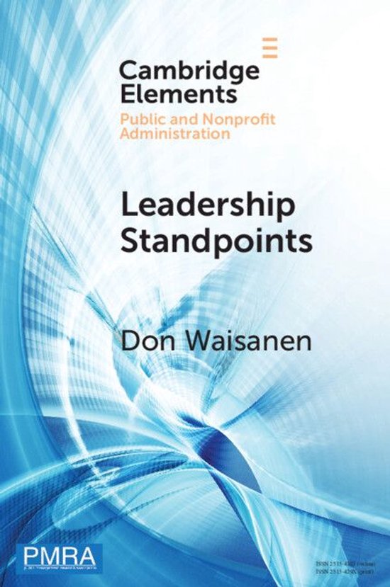 Elements in Public and Nonprofit Administration - Leadership ... - cover