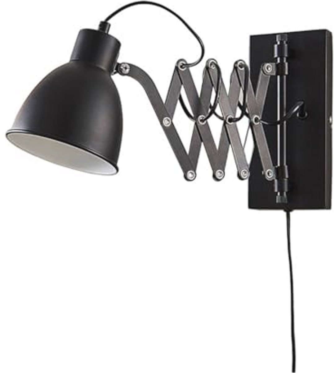 Moderne Zwarte Wandlamp voor Slaapkamer en Woonkamer - Wandverlichting, Muurlamp, Trendy Design
