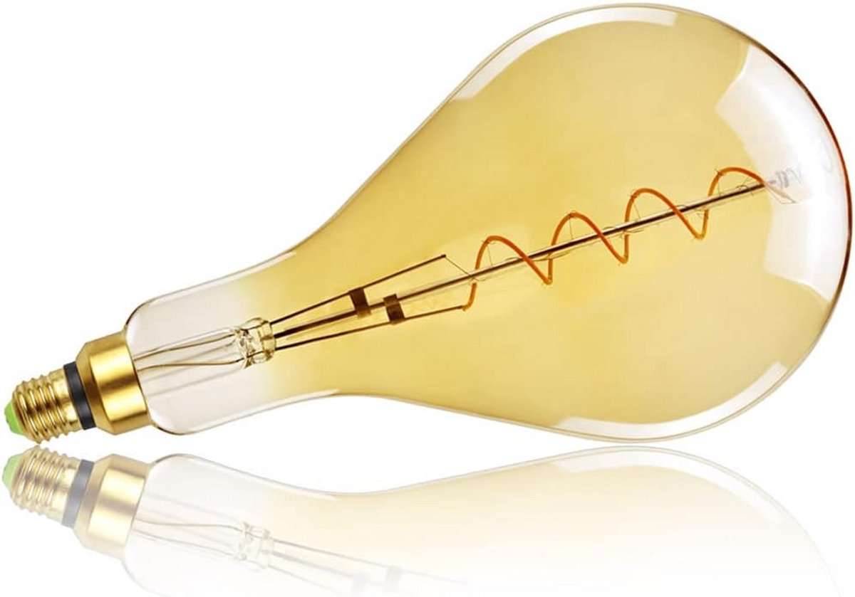 Vintage LED Lamp Spiraal Filament E27 Dimbaar Dekoratie Gloeilamp