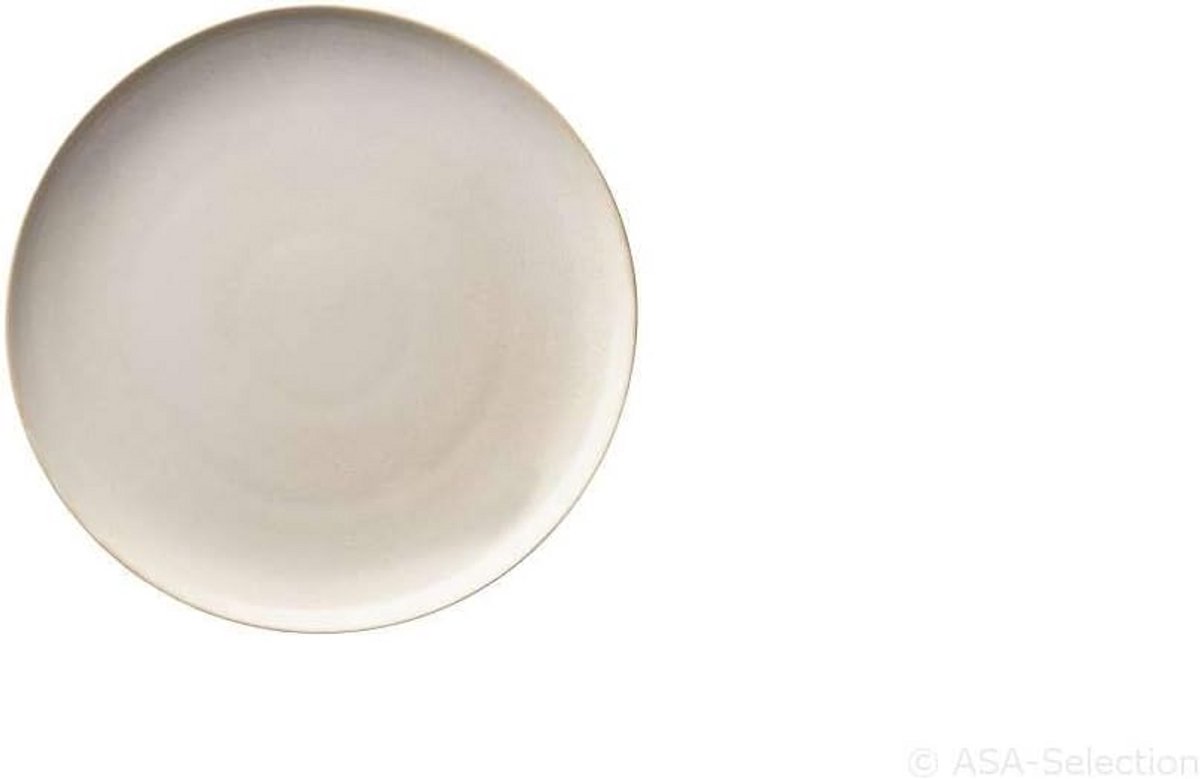 Set van 6 Dessertborden Zandkleurig Keramiek - Diameter 21 cm