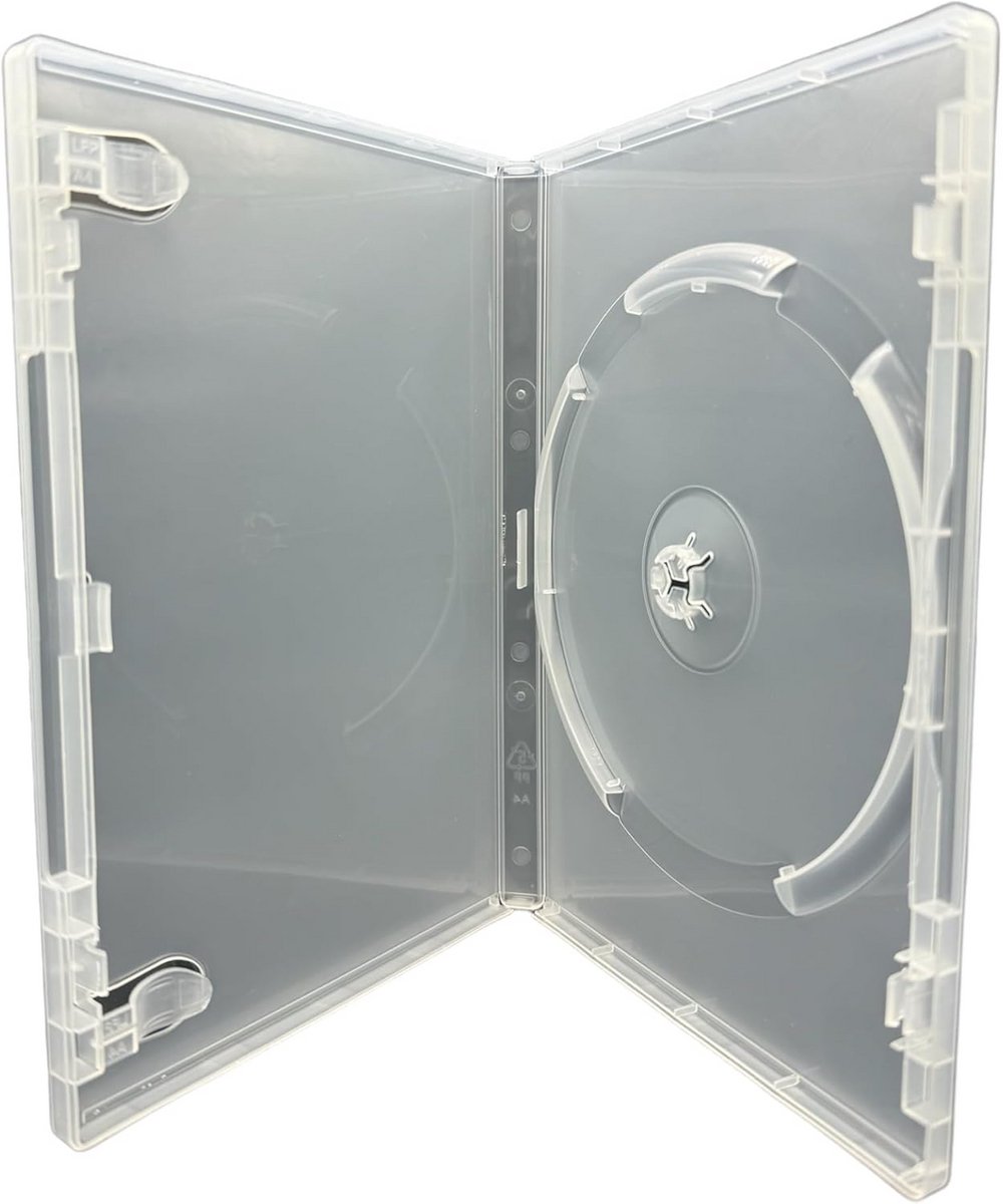100 Transparante DVD-Hoesjes in Standaard 14mm Dikte