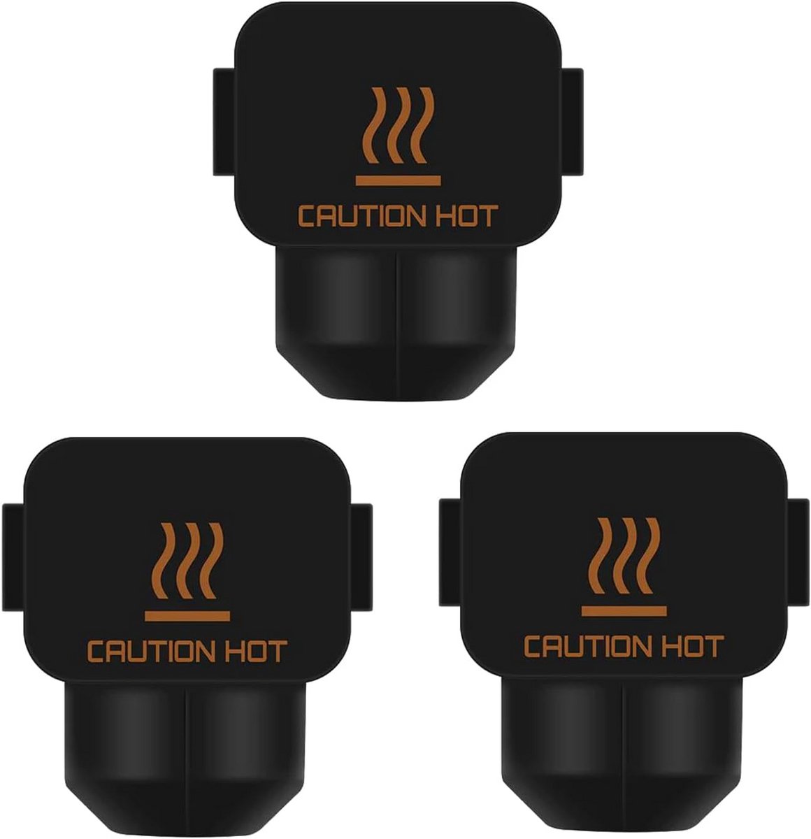 3 Stuks Zwarte Siliconen Beschermhoezen voor 3D Printer A1 Mini