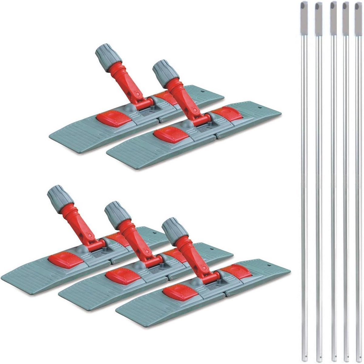 5 x Klaphouder met Steel voor Dweilmop 40 cm