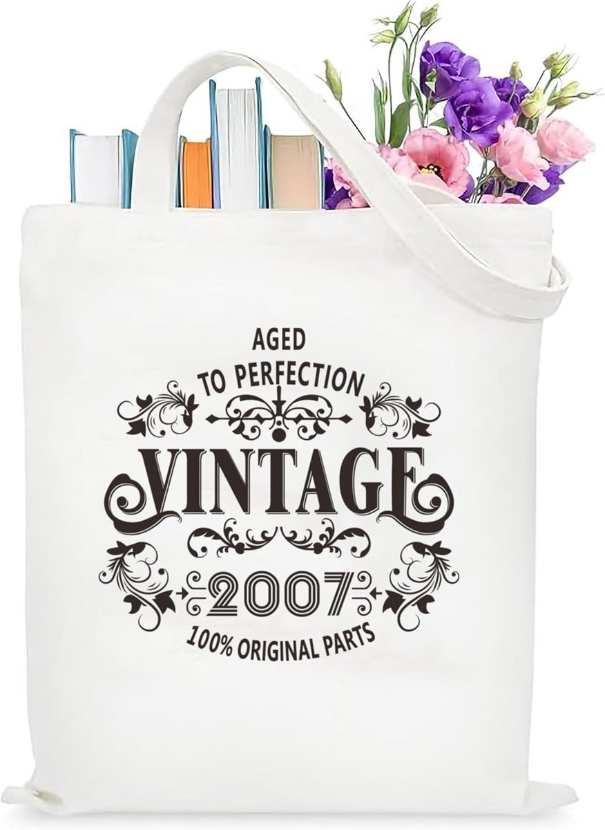 Ruime Canvas Draagtas voor Meisjes - Ideaal Cadeau voor 18e Verjaardag