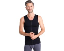 Krachtig Compressieshirt voor Heren met Ritssluiting voor een Platte Buik en Betere Houding