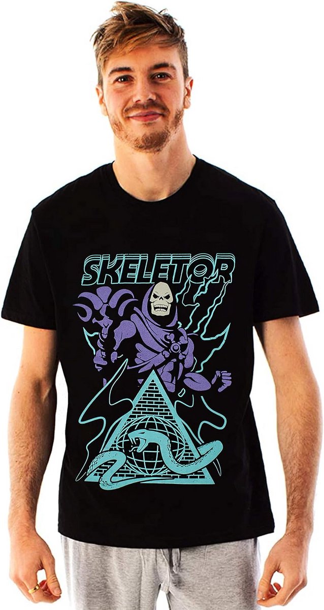 Skeletor T-Shirt voor Heren - Zwart Masters van het Universum Superheld Schurk Shirt