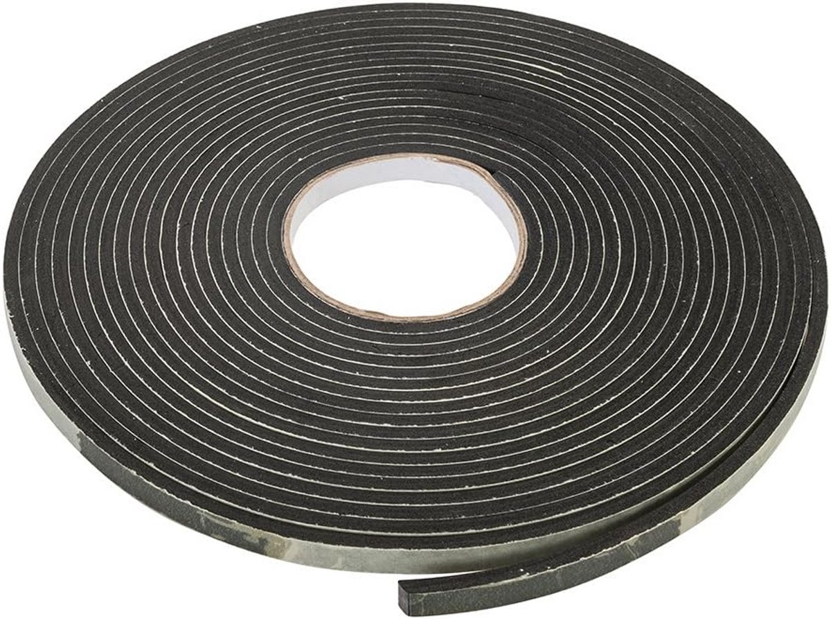Zelfklevende Schuimrubber Afdichtstrips 3-8 mm Breedte 10.5 Meter